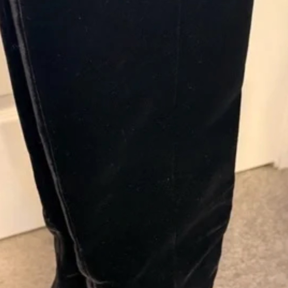 YVES ST LAURENT Nikki boots otk velvet size 38.5 - Picture 2 of 2